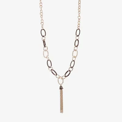 Liz Claiborne Tassel Womens 20 Inch Y Necklace
