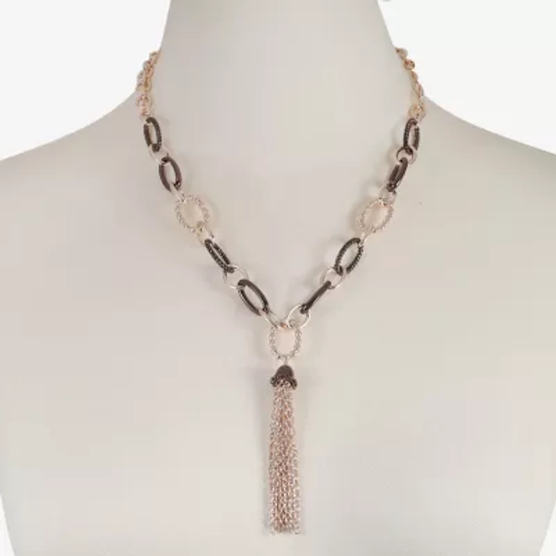 Liz Claiborne Tassel Womens 20 Inch Y Necklace