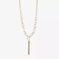 Liz Claiborne Tassel Womens 20 Inch Y Necklace