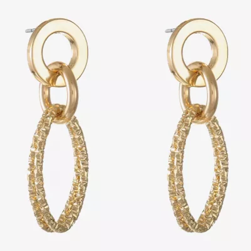 Liz Claiborne Womens Hypoallergenic Drop Earrings