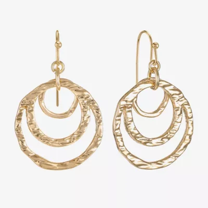 Liz Claiborne Womens Round Drop Earrings