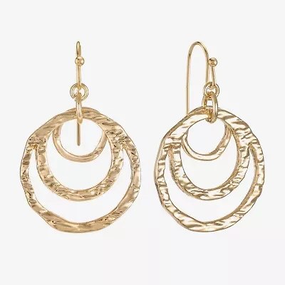 Liz Claiborne Womens Round Drop Earrings