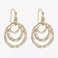 Liz Claiborne Womens Round Drop Earrings