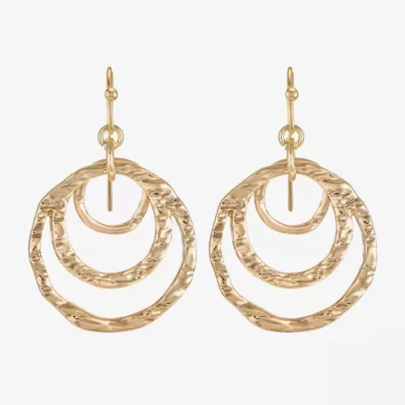 Liz Claiborne Womens Round Drop Earrings