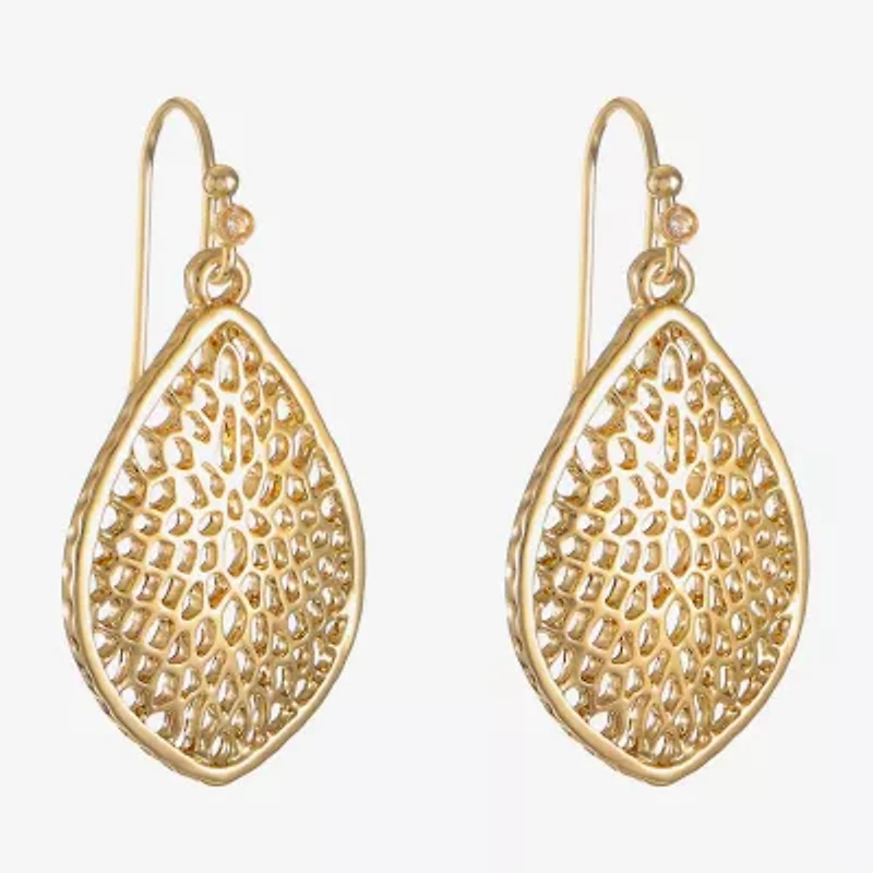 Liz Claiborne Filigree Womens Drop Earrings