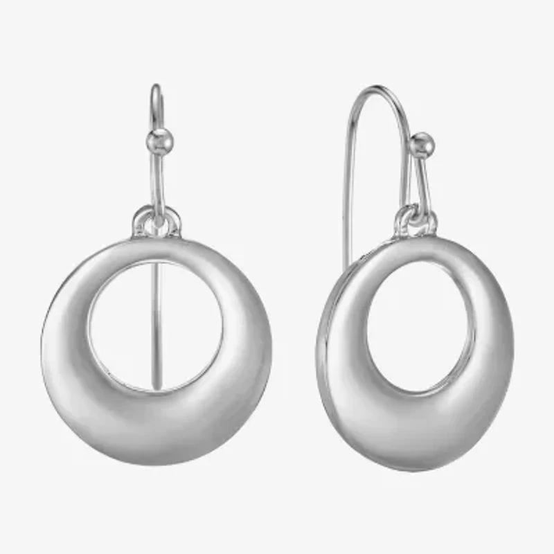 Liz Claiborne Womens Round Drop Earrings