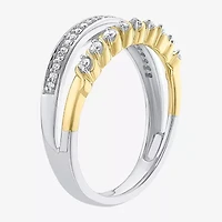 Womens 1/5 CT. Natural White Diamond 10K Gold Band