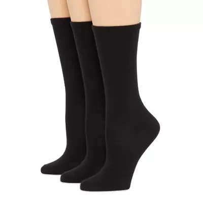 Mixit Everyday Essential Womens 3 Pair Crew Socks