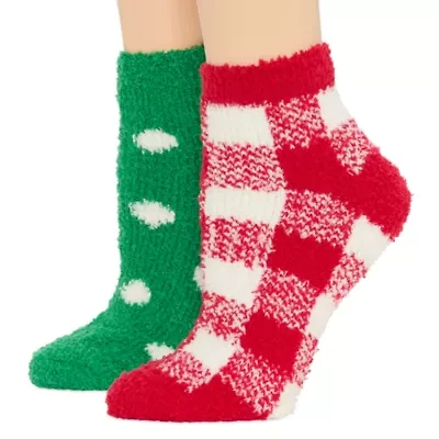 Mixit Cozy Womens 2 Pair Low Cut Socks