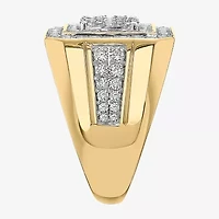 Mens 2 CT. T.W. Natural White Diamond 10K Gold Fashion Ring