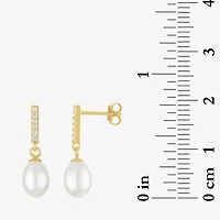 Yes Womens White Cultured Freshwater Pearl 2-pc. Pendant Necklace Set