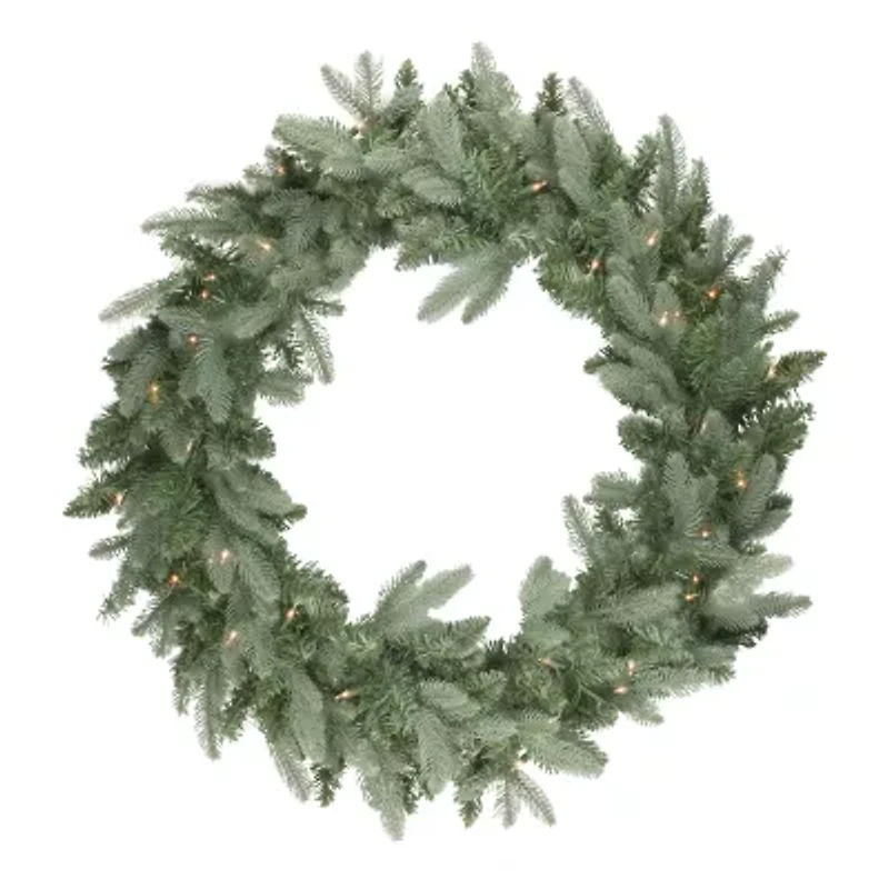 Pre-Lit Washington Frasier Fir Artificial Christmas Wreath - 36-Inch  Clear Lights
