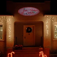 43'' LED Lighted Holographic Jesus is the Reason Outdoor Christmas Sign