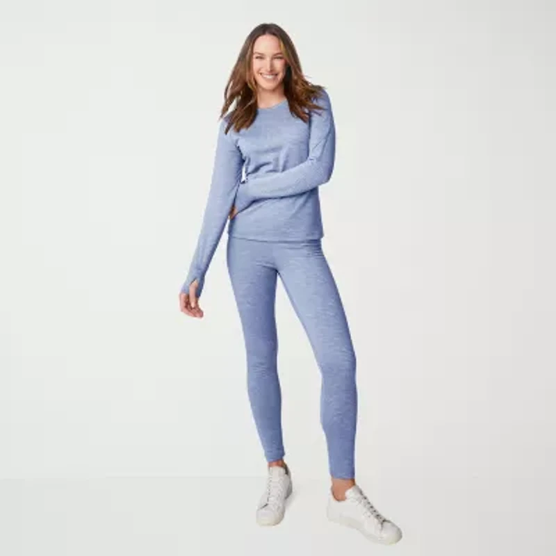 Free Country Force Grid Fleece Moisture Wicking Thermal Legging