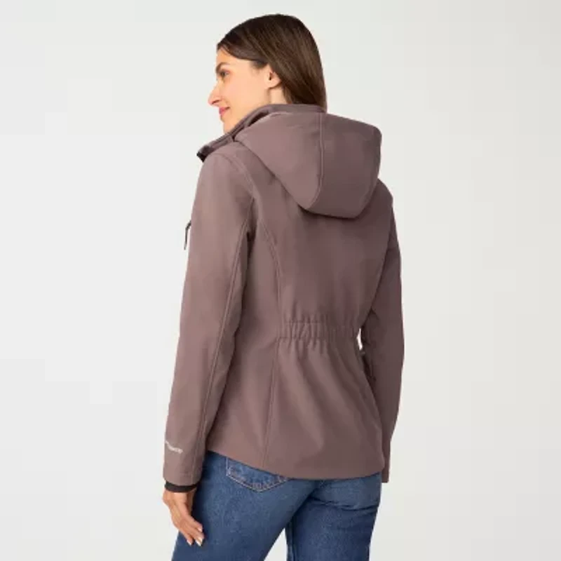 Free Country Womens Water Resistant Easy-on + Easy-off Lightweight Softshell Jacket