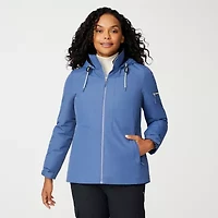 Free Country Womens Hooded Water Resistant Wind Heavyweight System Jacket
