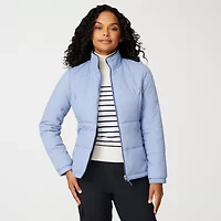 Free Country Womens Hooded Water Resistant Wind Heavyweight System Jacket