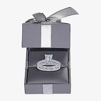 H-I / Si2-I1) Womens 1 1/2 CT. T.W. Lab Grown White Diamond 10K Gold Side Stone Bridal Set