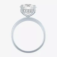 Signature By Modern Bride Womens 4 1/7 Ct. T.W. Lab Grown White Diamond 14K Gold Oval Engagement Ring