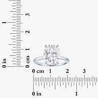 Signature By Modern Bride Womens 4 1/7 Ct. T.W. Lab Grown White Diamond 14K Gold Oval Engagement Ring