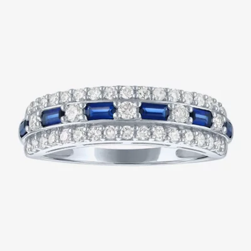 (G-H/Si2-I1) Womens 3.5MM 1/2 CT. T.W. Lab Grown 10K Gold Wedding Band