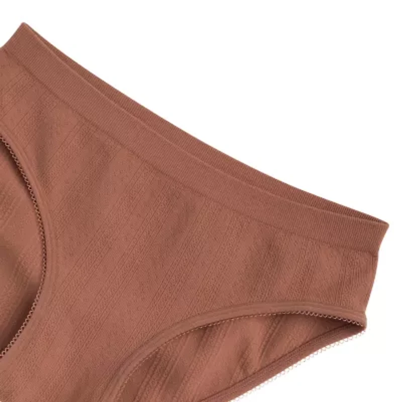 Maidenform Little & Big Kid Girls Seamless Hipster Panty Rj25150-Br1
