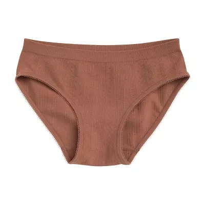 Maidenform Little & Big Kid Girls Seamless Hipster Panty Rj25150-Br1