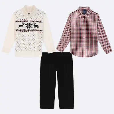 IZOD Toddler Boys 3-pc. Sweater Set