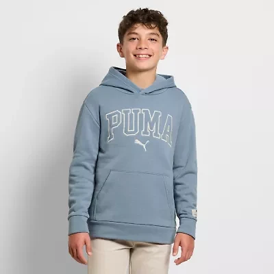 PUMA Big Kid Boys Long Sleeve Fleece Hoodie
