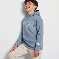 PUMA Big Kid Boys Long Sleeve Fleece Hoodie