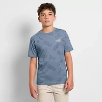 PUMA Big Kid Boys Crew Neck Short Sleeve Graphic T-Shirt