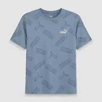 PUMA Big Kid Boys Crew Neck Short Sleeve Graphic T-Shirt