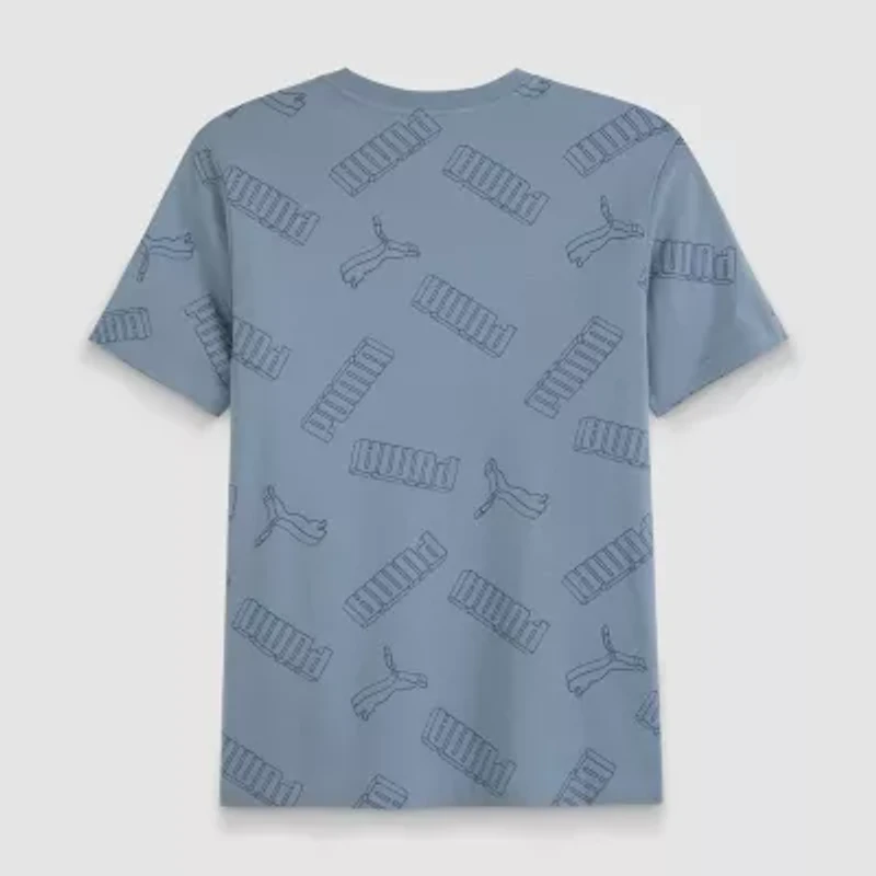 PUMA Big Kid Boys Crew Neck Short Sleeve Graphic T-Shirt