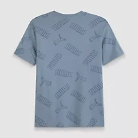 PUMA Big Kid Boys Crew Neck Short Sleeve Graphic T-Shirt