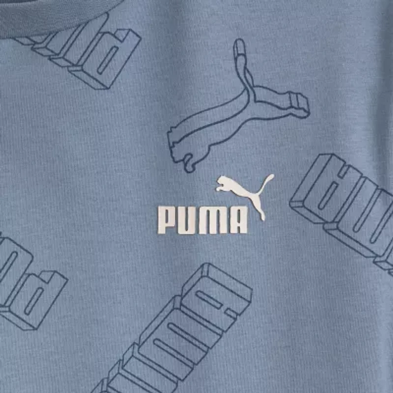 PUMA Big Kid Boys Crew Neck Short Sleeve Graphic T-Shirt