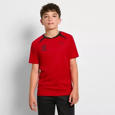 PUMA Big Kid Boys Crew Neck Short Sleeve Graphic T-Shirt