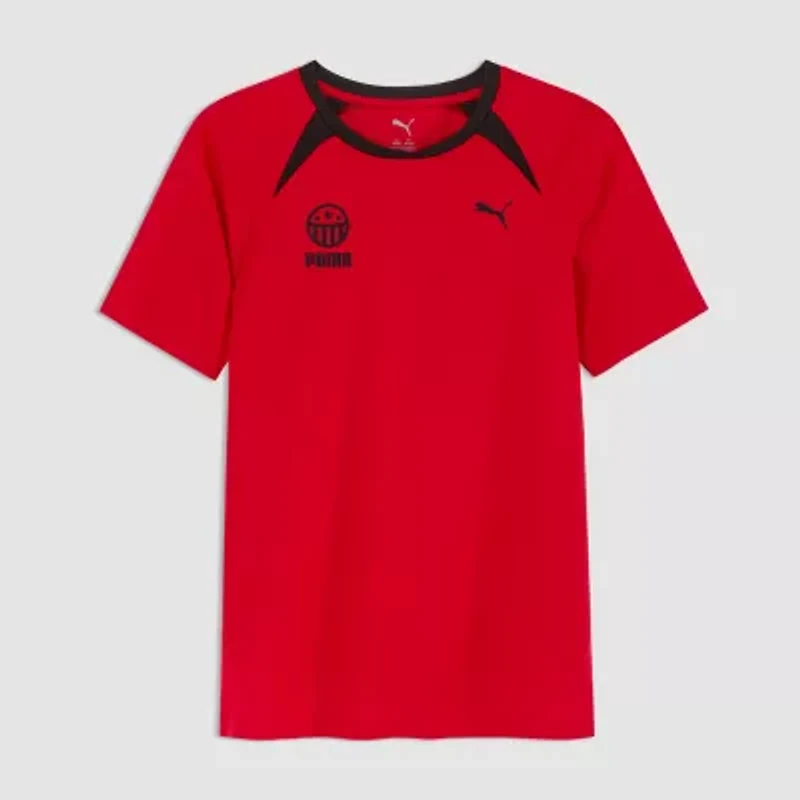 PUMA Big Kid Boys Crew Neck Short Sleeve Graphic T-Shirt