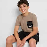 PUMA Big Kid Boys Crew Neck Short Sleeve Graphic T-Shirt