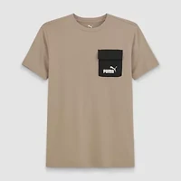 PUMA Big Kid Boys Crew Neck Short Sleeve Graphic T-Shirt
