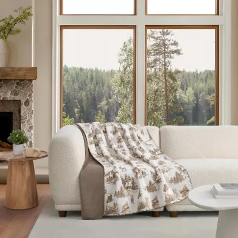 Bearpaw Canyon Washable Coco Plush Throw