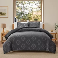Bearpaw Kingvale Flannel Embossed 3-pc. Comforter Set