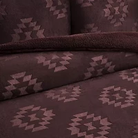 Bearpaw Kingvale Flannel Embossed 3-pc. Comforter Set