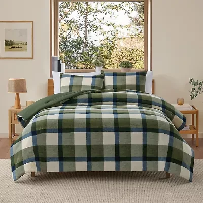 Bearpaw Easton 3-pc. Plaid Coco Plush Comforter Set