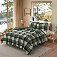 Bearpaw Easton 3-pc. Plaid Coco Plush Comforter Set