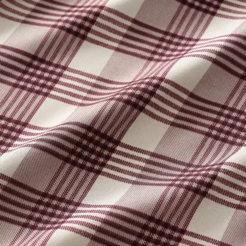 Bearpaw Herringbone Polyester Flannel Sheet Set