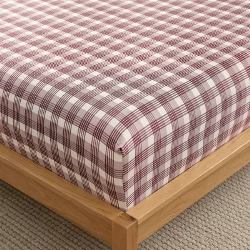 Bearpaw Herringbone Polyester Flannel Sheet Set