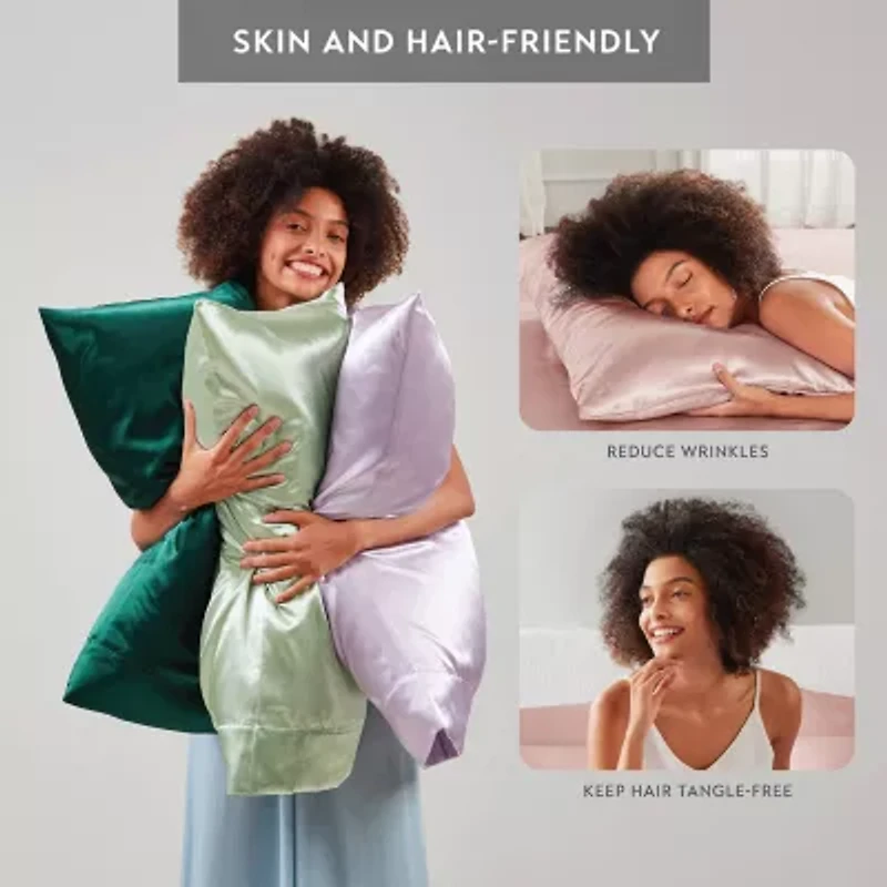 Madison Park Essentials Satin Wrinkle Resistant Pillowcase