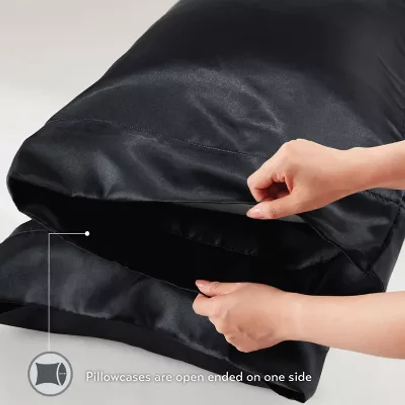 Madison Park Essentials Satin Wrinkle Resistant Pillowcase