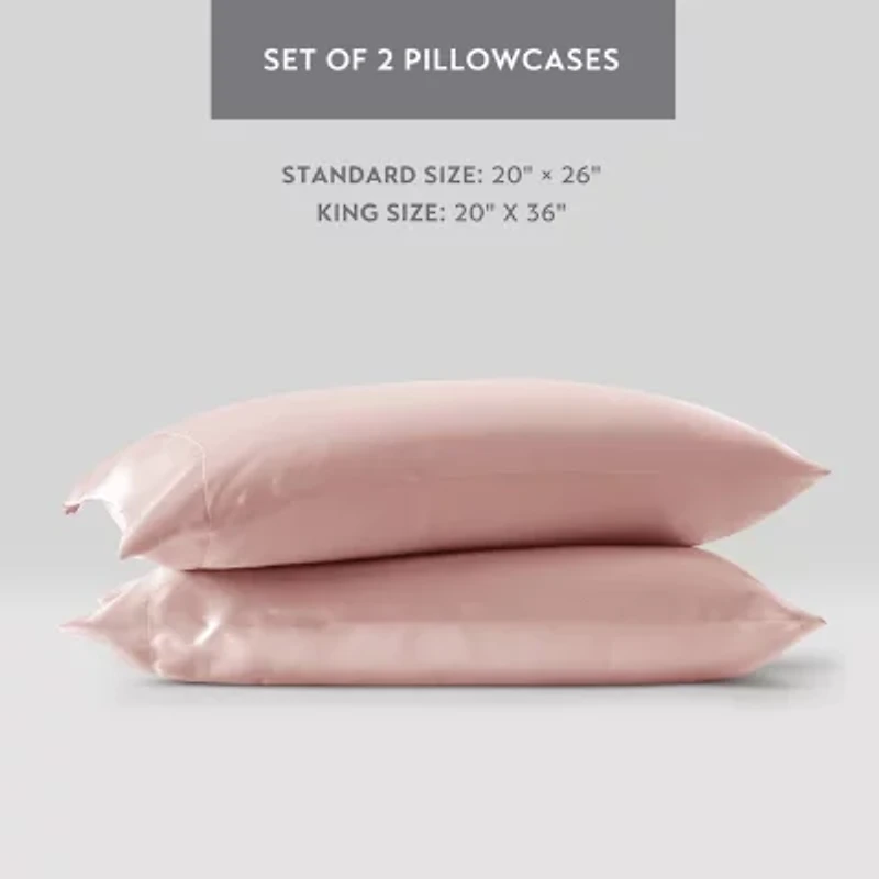 Madison Park Essentials Satin Wrinkle Resistant Pillowcase