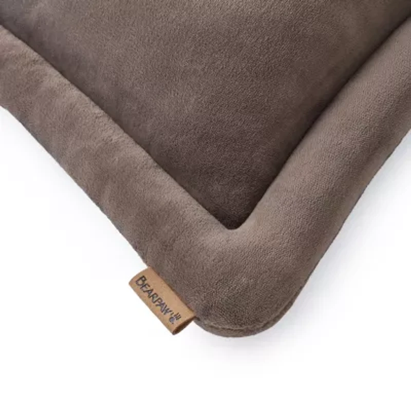 Bearpaw Mabel Coco Plush Square Throw Pillow